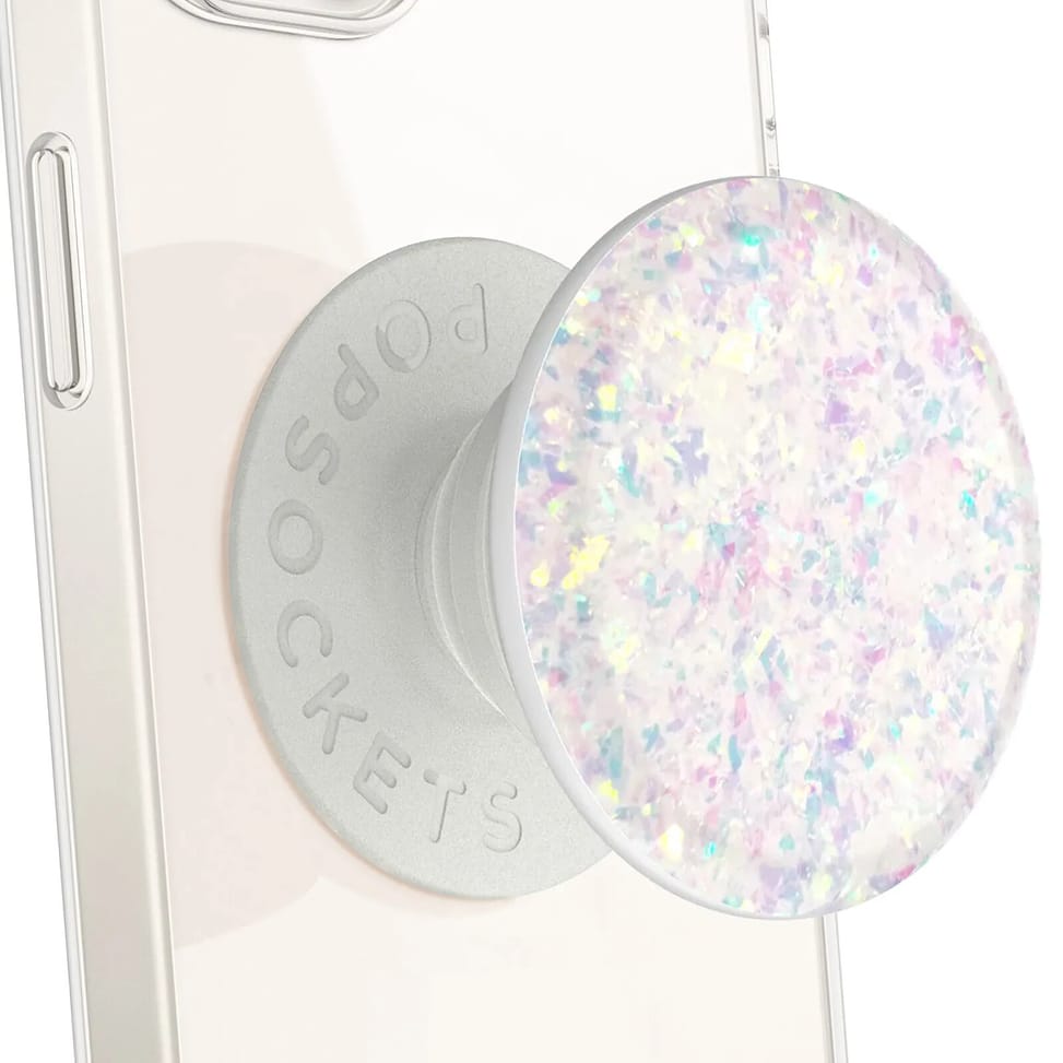 Popsockets PopGrip Iridescent Confetti Poignée Maintien Support Fixation adhésive Pailleté — image 1