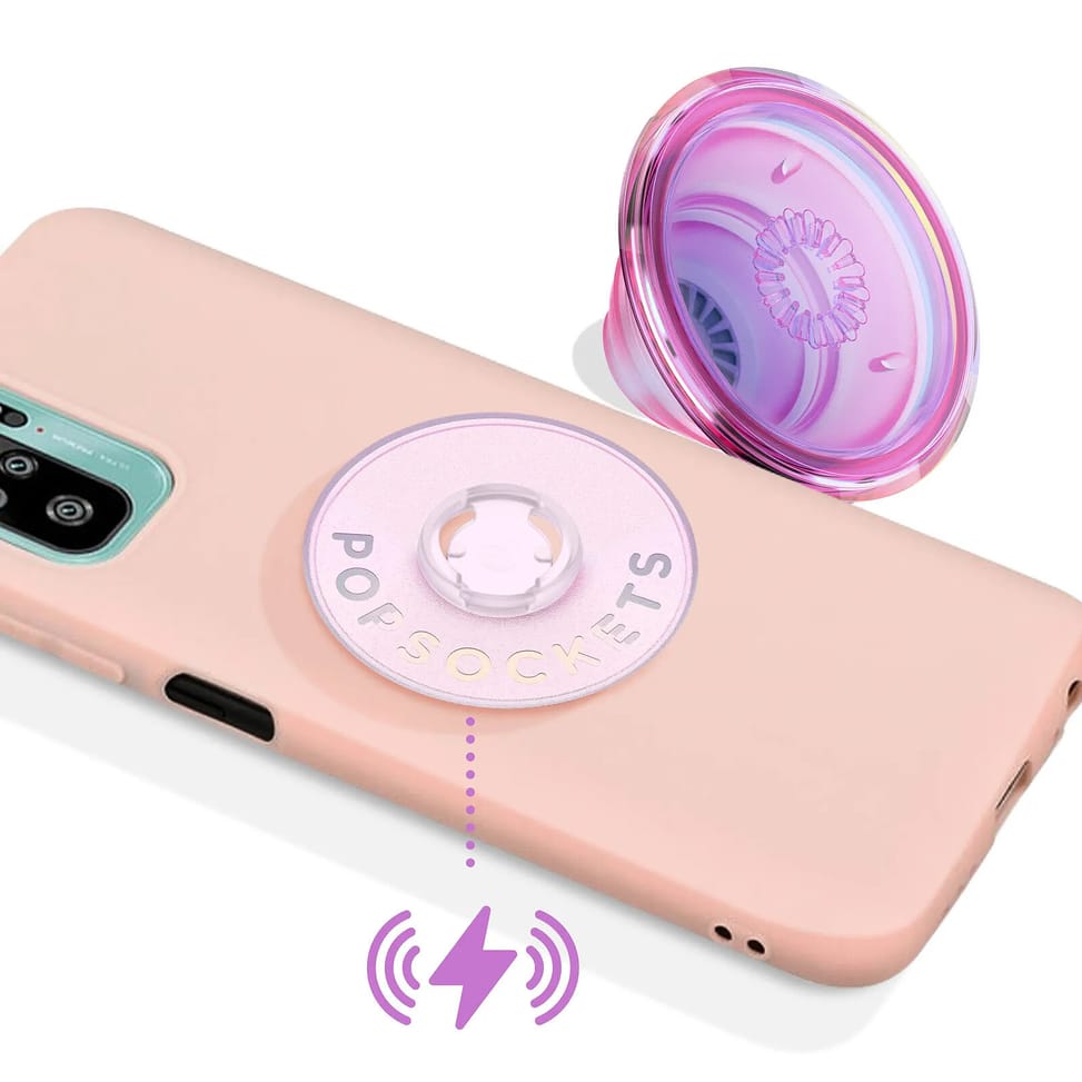 Popsockets PopGrip Irisé Poignée Maintien Support Fixation adhésive Rose — image 4