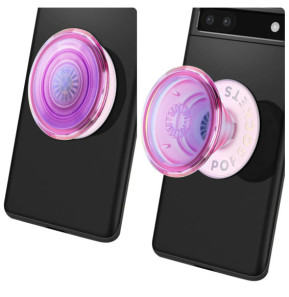 Popsockets PopGrip Irisé Poignée Maintien Support Fixation adhésive Rose