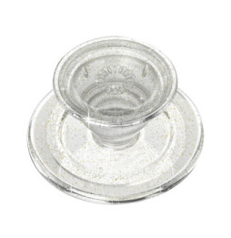 Popsockets PopGrip MagSafe Clear Glitter Maintien et Support Polyvalent Transparent