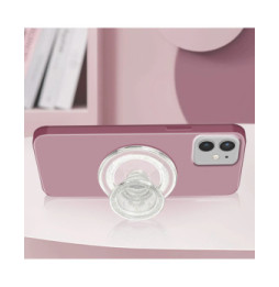 Popsockets PopGrip MagSafe Clear Glitter Maintien et Support Polyvalent Transparent
