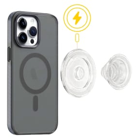 Popsockets PopGrip MagSafe Clear Glitter Maintien et Support Polyvalent Transparent — image 4