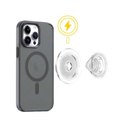 Popsockets PopGrip MagSafe Clear Poignée Maintien et Support Polyvalent Transparent