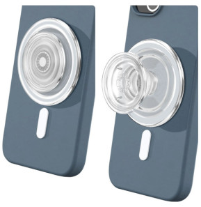 Popsockets PopGrip MagSafe Clear Poignée Maintien et Support Polyvalent Transparent