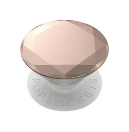 Popsockets PopGrip Metallic Diamond Poignée Maintien Support Fixation adhésive Rose Champagne