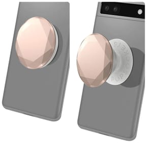 Popsockets PopGrip Metallic Diamond Poignée Maintien Support Fixation adhésive Rose Champagne — image 5