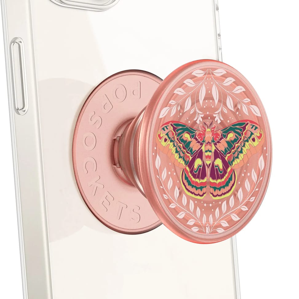 Popsockets PopGrip Metamorphosis Poignée Maintien Support Fixation adhésive Rose Champagne — image 1