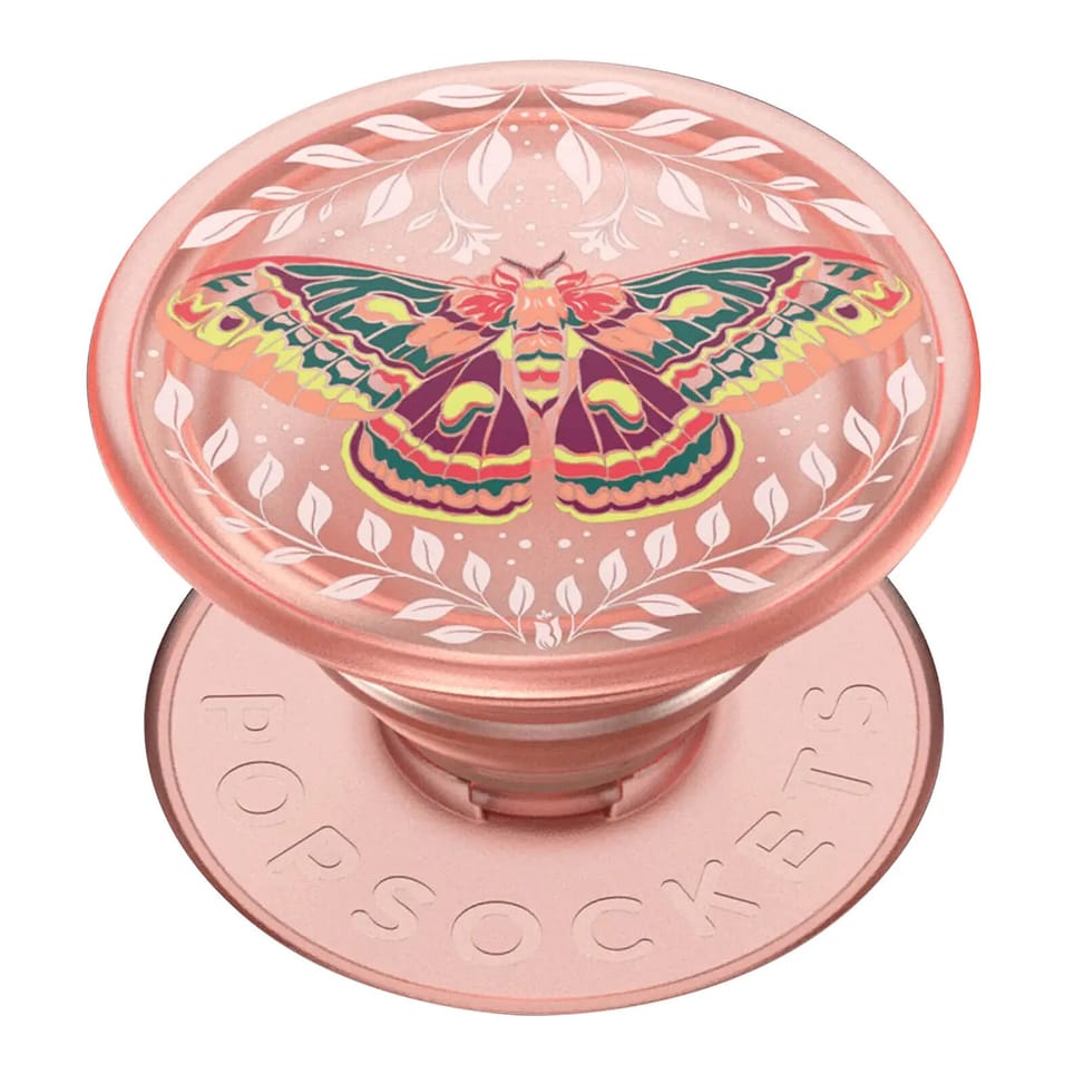 Popsockets PopGrip Metamorphosis Poignée Maintien Support Fixation adhésive Rose Champagne — image 2