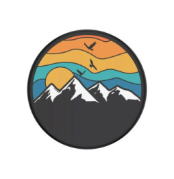 Popsockets PopGrip Mountain High pour Smartphone, Bague et Support Universel Noir