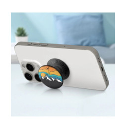 Popsockets PopGrip Mountain High pour Smartphone, Bague et Support Universel Noir