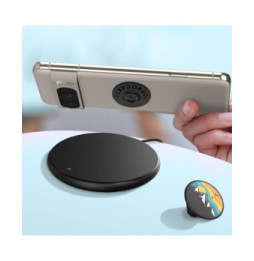 Popsockets PopGrip Mountain High pour Smartphone, Bague et Support Universel Noir