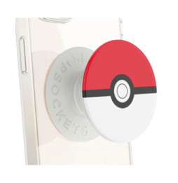 Popsockets PopGrip Poké Ball Poignée Maintien Support Fixation adhésive Blanc
