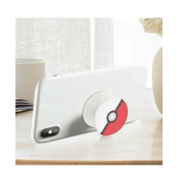 Popsockets PopGrip Poké Ball Poignée Maintien Support Fixation adhésive Blanc