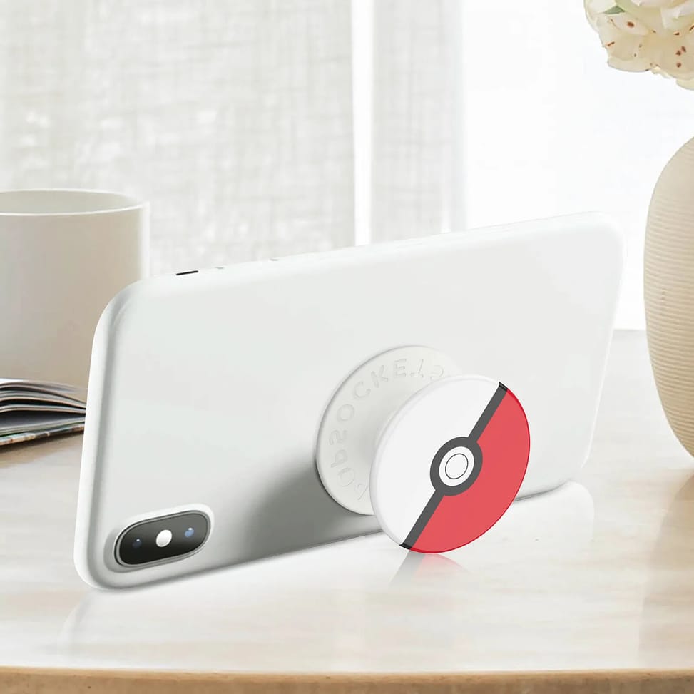 Popsockets PopGrip Poké Ball Poignée Maintien Support Fixation adhésive Blanc — image 3