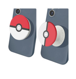 Popsockets PopGrip Poké Ball Poignée Maintien Support Fixation adhésive Blanc