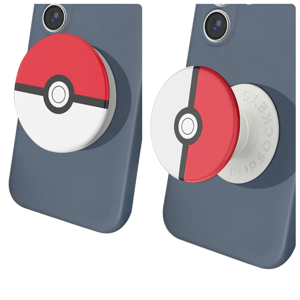 Popsockets PopGrip Poké Ball Poignée Maintien Support Fixation adhésive Blanc — image 5