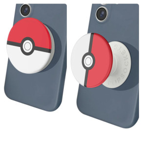 Popsockets PopGrip Poké Ball Poignée Maintien Support Fixation adhésive Blanc