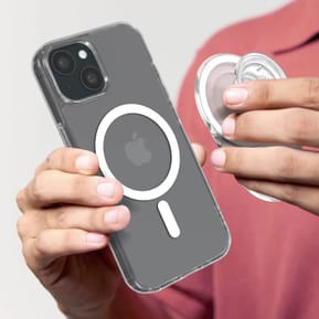 Popsockets PopGrip pour iPhone Fixation Magnétique, Bague et Support Universel Argent — image 5