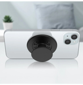Popsockets PopGrip pour iPhone Fixation Magnétique, Bague et Support Universel Noir