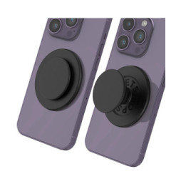 Popsockets PopGrip pour iPhone Fixation Magnétique, Bague et Support Universel Noir