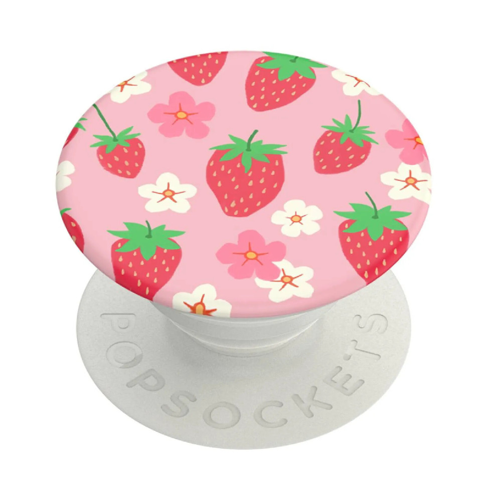 PopSockets PopGrip pour Smartphone Universel Berry Bloom Rose