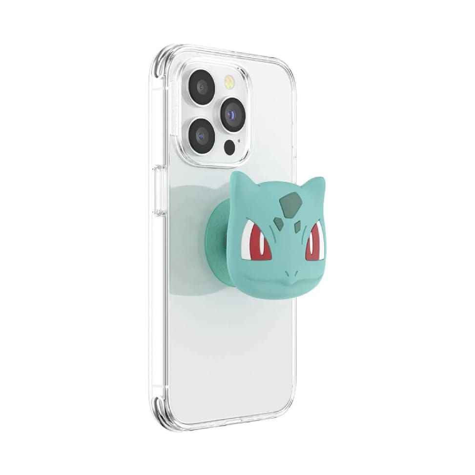 PopSockets PopGrip pour Smartphone Universel Modèle Bulbasaur Vert — image 4