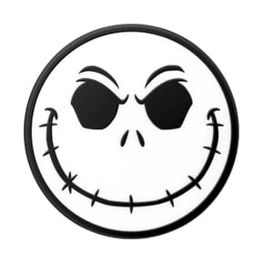 PopSockets PopGrip pour Smartphone Universel Modèle Enamel Jack Blanc / Noir