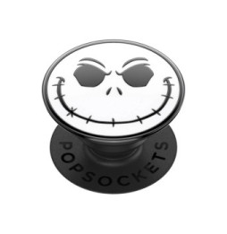 PopSockets PopGrip pour Smartphone Universel Modèle Enamel Jack Blanc / Noir