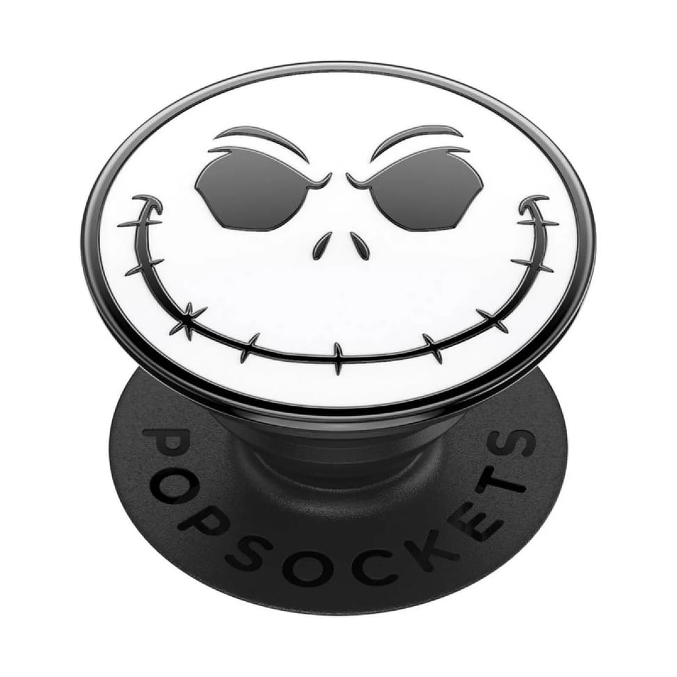 PopSockets PopGrip pour Smartphone Universel Modèle Enamel Jack Blanc / Noir — image 2