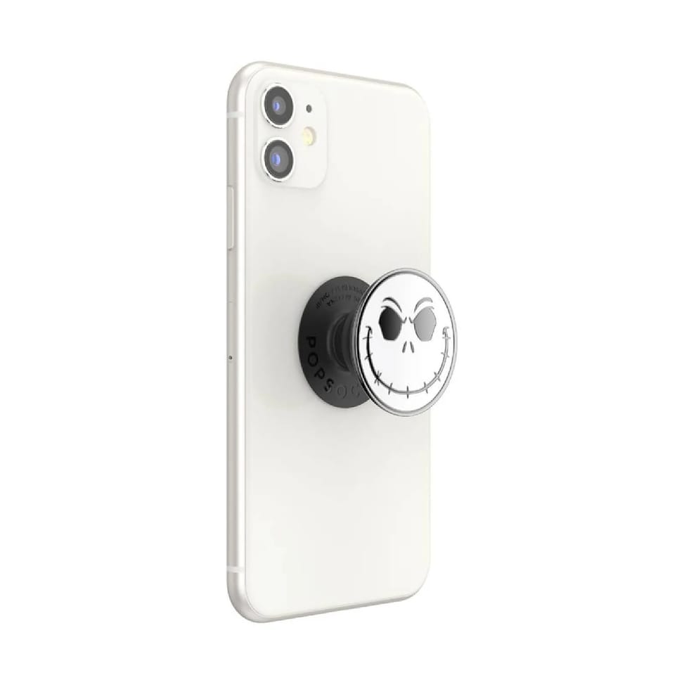 PopSockets PopGrip pour Smartphone Universel Modèle Enamel Jack Blanc / Noir — image 3