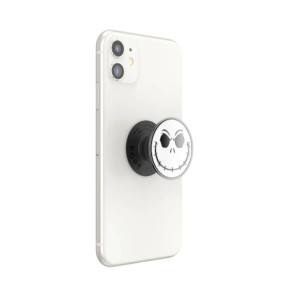 PopSockets PopGrip pour Smartphone Universel Modèle Enamel Jack Blanc / Noir