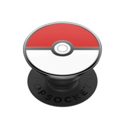 PopSockets PopGrip pour Smartphone Universel Modèle Pokeball Rouge