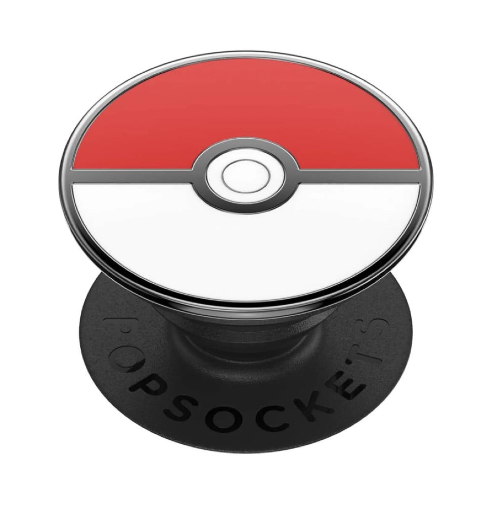 PopSockets PopGrip pour Smartphone Universel Modèle Pokeball Rouge