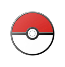 PopSockets PopGrip pour Smartphone Universel Modèle Pokeball Rouge