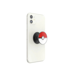PopSockets PopGrip pour Smartphone Universel Modèle Pokeball Rouge