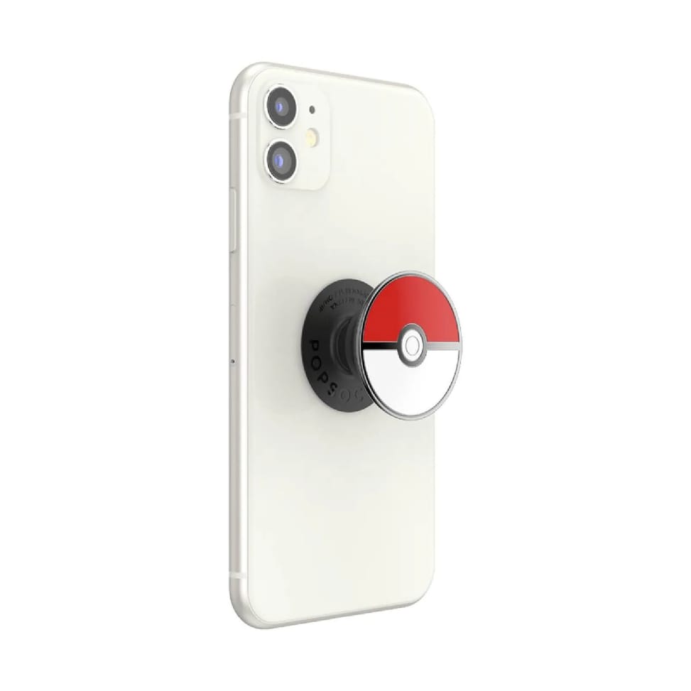 PopSockets PopGrip pour Smartphone Universel Modèle Pokeball Rouge — image 3