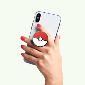PopSockets PopGrip pour Smartphone Universel Modèle Pokeball Rouge — image 4