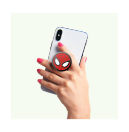 PopSockets PopGrip pour Smartphone Universel Modèle Spiderman Rouge