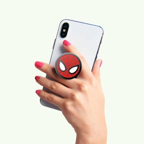 PopSockets PopGrip pour Smartphone Universel Modèle Spiderman Rouge — image 4