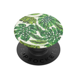 PopSockets PopGrip pour Smartphone Universel Monstera Deliciosa Vert