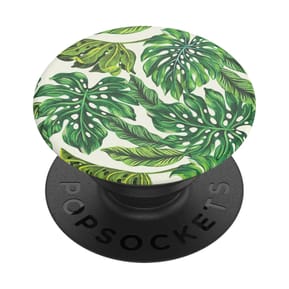 PopSockets PopGrip pour Smartphone Universel Monstera Deliciosa Vert