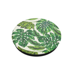 PopSockets PopGrip pour Smartphone Universel Monstera Deliciosa Vert
