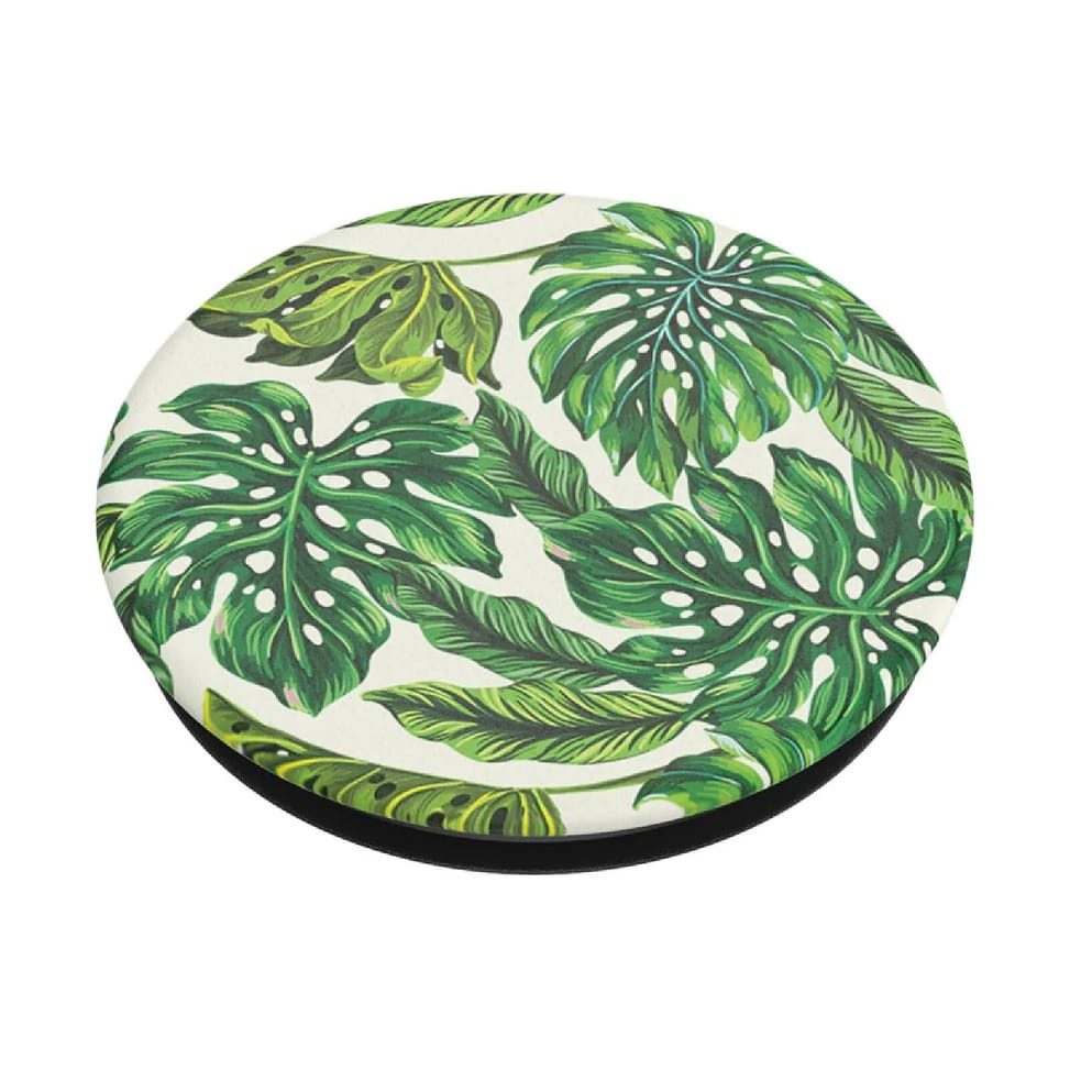 PopSockets PopGrip pour Smartphone Universel Monstera Deliciosa Vert — image 3