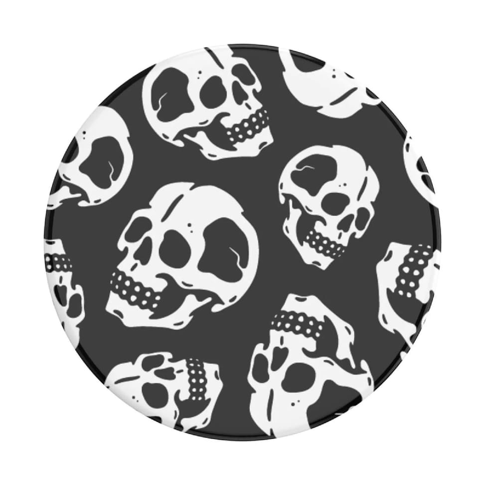 PopSockets PopGrip pour Smartphone Universel Skelly Blanc / Noir — image 2