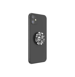 PopSockets PopGrip pour Smartphone Universel Skelly Blanc / Noir