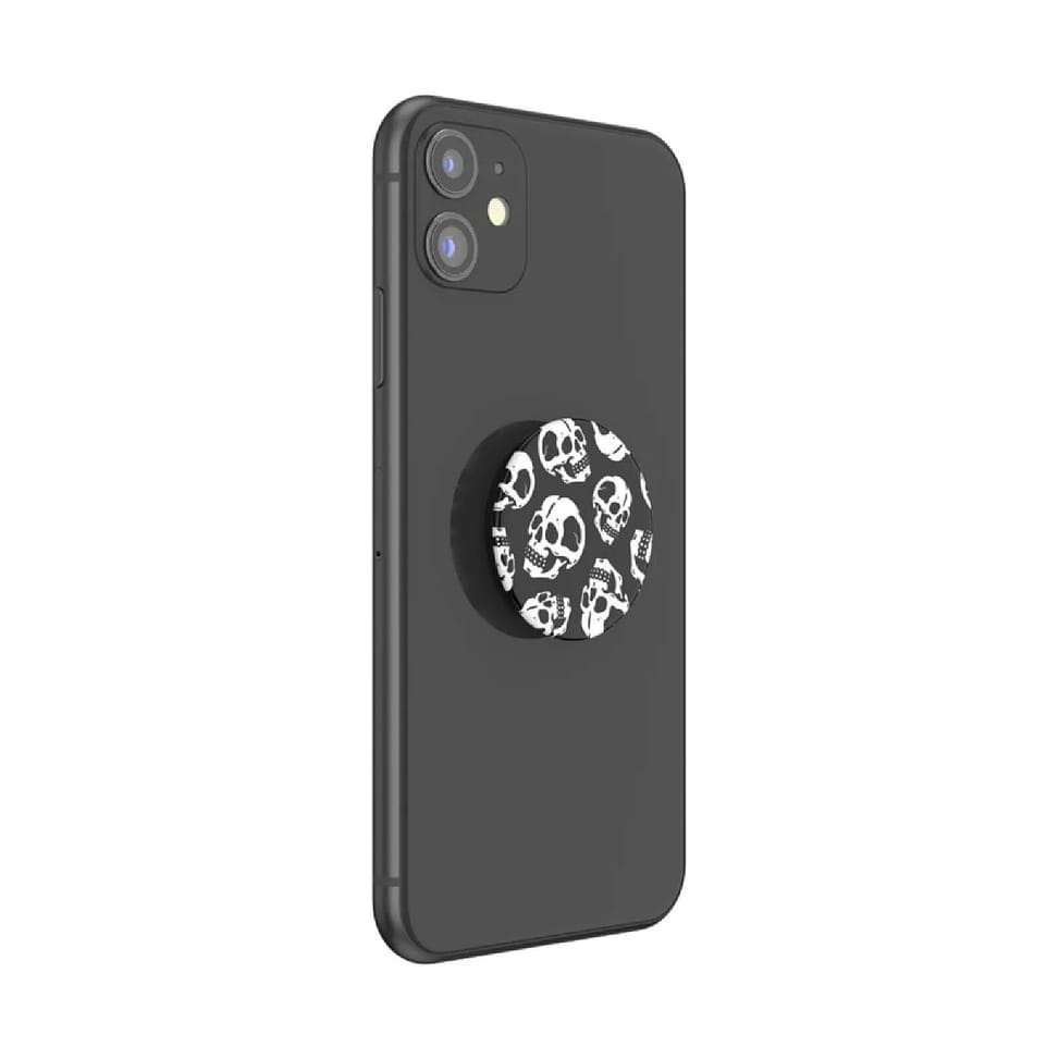 PopSockets PopGrip pour Smartphone Universel Skelly Blanc / Noir — image 3