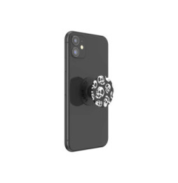 PopSockets PopGrip pour Smartphone Universel Skelly Blanc / Noir