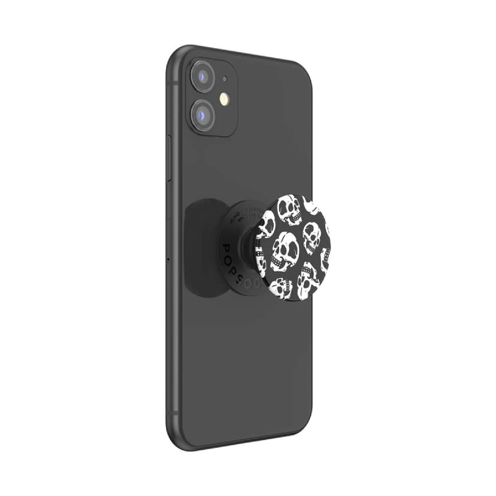 PopSockets PopGrip pour Smartphone Universel Skelly Blanc / Noir — image 4