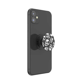PopSockets PopGrip pour Smartphone Universel Skelly Blanc / Noir
