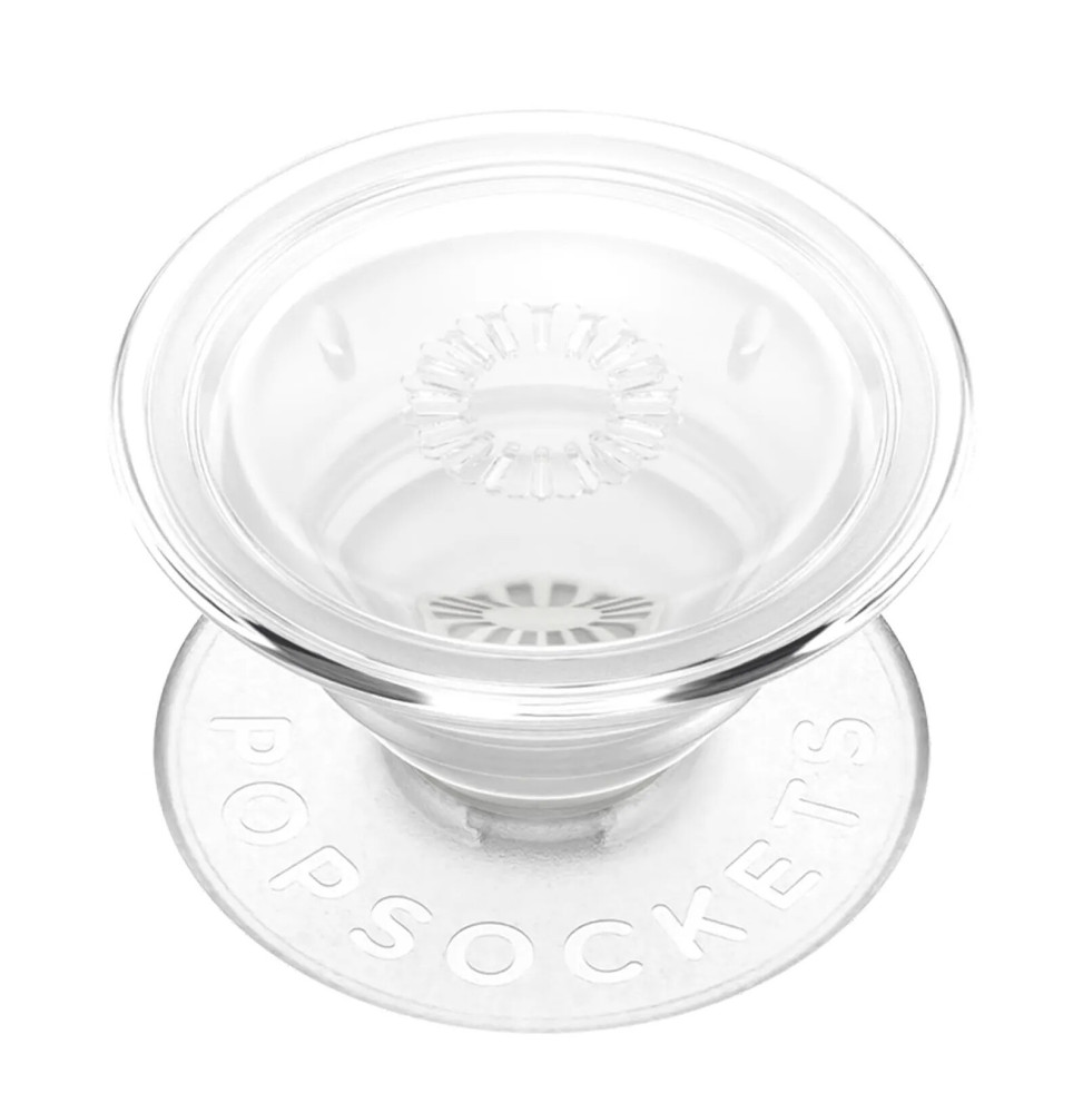 Popsockets PopGrip pour Smartphone, Bague et Support Universel Transparent